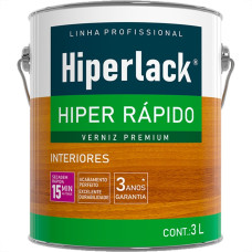 Verniz Hyperlack Hiper Rapido Incolor 3L