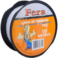 Linha Para Pedreiro Trancada Fera 50M - Kit C/12 Pecas