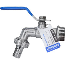 Torneira Esfera Jardim Com Porta Cadeado Genebre Metal 3/4''