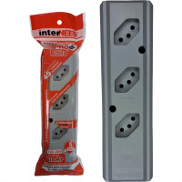 Tomada Barra Interneed Pro45 - 2 Polos +Terra Cinza 20A. Tripla