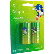 Pilha Elgin Alcalina C Media Com 2 Pecas - 82156