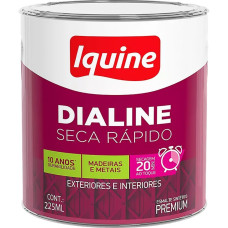 Tinta Esmalte Iquine Seca Rapido 750Ml Cinza Platina