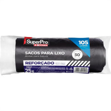 Saco De Lixo Superpro Bettanin 105L - 75X 90Cm Preto Com 50 Pecas