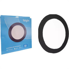 Plafon Led Embutir Elgin Redondo 24W. 6500K. Bivolt Preto