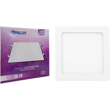 Plafon Led Embutir Opalux Quadrado 18W. 6500K. Bivolt Branco