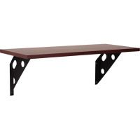 Prateleira Madeira Tramontina Elite 60X25Cm Castanho Escuro Com Suporte Metalico - 91286/067