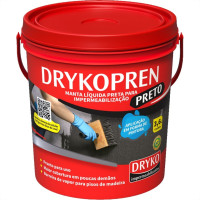 Impermeabilizante Dryko Drykopren Preto 3,6L.