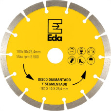 Disco Diamantado Eda Segmentado 180Mm X 25,4Mm - 0Qg