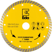 Disco Diamantado Eda Turbo 180Mm X 25,4Mm - 0Qi