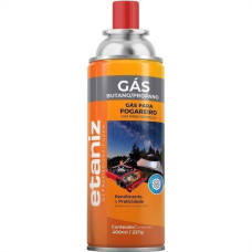 Gas Butano/Propano Etaniz Para Fogareiro 400Ml/227G