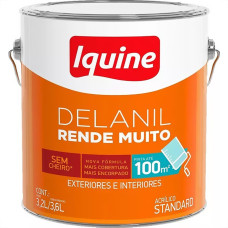 Tinta Acrilica Iquine Rende Muito 3,6L Branco Gelo