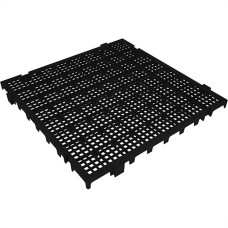 Piso Antiderrapante Plastico Presto 50X50Cm Preto