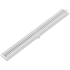 Ralo Linear Com Grelha Flat Tigre 50Cm Branco