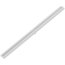 Ralo Linear Com Grelha Flat Tigre 90Cm Branco