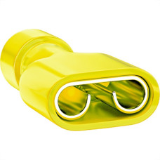 Terminal. Sforplast Femea Totalmente Isolado Nylon 4 A 6Mm - Amarelo