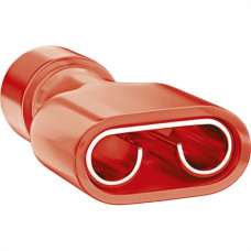 Terminal. Sforplast Femea Totalmente Isolado Nylon 0,5 A 1,5Mm - Vermelho