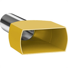 Terminal.Sforplast Tubular Ilhos Isolado Duplo 6,0Mm Comprimento 14Mm - Amarelo