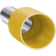 Terminal. Sforplast Tubular Ilhos Isolado Simples 25,0Mm Comprimento 16Mm - Amarelo