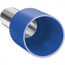 Terminal. Sforplast Tubular Ilhos Isolado Simples 16,0Mm Comprimento 12Mm - Azul