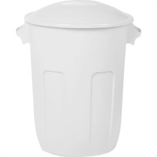 Lixeira Plastica Com Tampa Plasutil 58L Branca - 15071