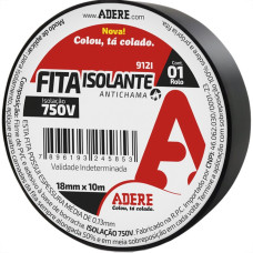 Fita Isolante Adere 10M Preta - Kit C/6 Pecas