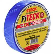 Fita Isolante Steck 10M Azul - Sft1310Az - Kit C/10 Pecas