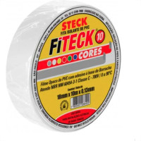 Fita Isolante Steck 10M Branca - Sft1310Br - Kit C/10 Pecas