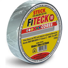 Fita Isolante Steck 10M Cinza - Sft1310Cz - Kit C/10 Pecas