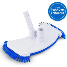 Aspirador Com Escovas Laterais Para Limpeza Manual De Piscinas Fluidra Veico Engate Rapido - 20608B