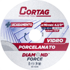 Disco Diamantado Cortag Porcelanato Vidro 110Mm X 20Mm - 62796