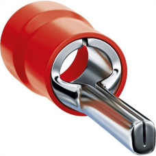 Terminal Pino Pre-Isolado Sforplast 10Mm Comprimento 15Mm - Vermelho Pacote Com 50 Pecas
