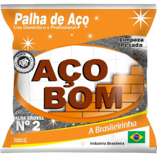 Palha De Aco Aco Bom No.2 - Kit C/20 Pecas