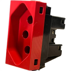 Modulo Dicompel Ritz 1 Tomada 20A. Vermelha - Rzv-2200/2