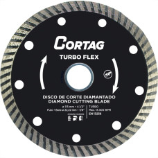 Disco Diamantado Cortag Turbo Flex 115Mm X 22,2Mm Para Esmerilhadeira - 61549