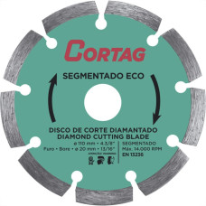 Disco Diamantado Cortag Eco 110Mm X 20Mm Segmentado - 61699