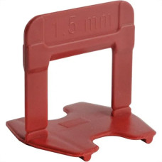 Espacador De Piso Cortag Nivelador Eco Vermelho 1,5Mm Caixa Com 500 Pecas