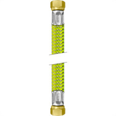 Mangueira Para Gas Malha Aco Roco 1/2'' Femea X 3/4'' Femea 40Cm Nbr14955