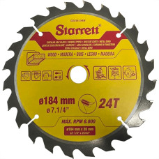 Serra Circular Widea Starrett 7.1/4''X 24 Dentes - Ccs184-24Aw