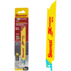 Lamina Para Serra Sabre Starrett 152Mm/6'' Bi-Metal 24 Dentes - Metal - Caixa Com 2 Pecas - B624-2