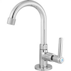 Torneira Bica Movel Lavatorio Metal Alpha 1195 - C-72 - 1/4 Volta Cromada