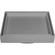 Ralo Invisivel Ss Lares 15X15Cm Cinza Escuro
