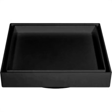 Ralo Invisivel Ss Lares 15X15Cm Preto