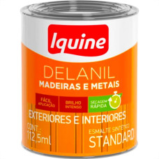 Tinta Esmalte Iquine Delanil Standart 112Ml Mini Lata Branco Neve