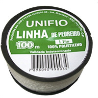 Linha Para Pedreiro Trancada Unifio 100M - Kit C/12 Pecas