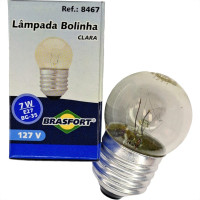 Lampada Bolinha Brasfort 7Wx127V. Clara - Kit C/25 Pecas