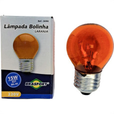 Lampada Colorida Brasfort 15Wx220V. Laranja - Kit C/25 Pecas