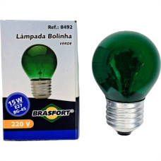 Lampada Colorida Brasfort 15Wx220V. Verde - Kit C/25 Pecas