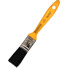 Pincel Trincha Pintura Roma Preta Ref.304 1'' Cabo Amarelo - Kit C/12 Pecas