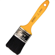 Pincel Trincha Pintura Roma Preta Ref.304   2'' Cabo Amarelo - Kit C/12 Pecas