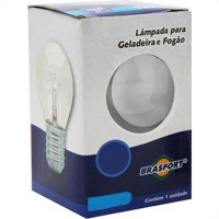 Lampada Para Geladeira/Fogao/Lustre Brasfort 25Wx127V. Leitosa - Kit C/10 Pecas